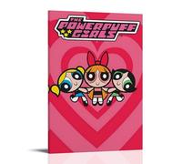 YHNGFDSKNB The Powerpuff Girls Classic Anime Series Canvas Poster Wall Art Decorative Painting Bedroom Painting Posters12x18inch(30x45cm) Frame-style
