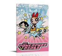 YHNGFDSKNB The Powerpuff Girls Classic Anime Series Canvas Poster Wall Art Decorative Painting Bedroom Painting Posters12x18inch(30x45cm) Frame-style