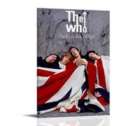 YHNGFDSKNB The Who Singer Album Cover Music Series Canvas Poster Wall Art Decorative Painting Bedroom Painting Posters24x36inch(60x90cm) Frame-style