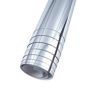 YHNHT 2 Pcs Flexible Mirror Sheets,19.7x39.4in Mirror Paper,Roll Stickers Non Glass Mirror Tiles Self Adhesive Sheets,Great for Craft Home Wall Decor