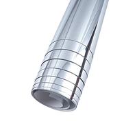 YHNHT Mirror Sheets, 19.7x39.4in Flexible Mirror Paper Roll Stickers, Non-Glass Self-Adhesive Tiles, Great for Home Wall Decor