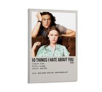YHNNH 10 Things I Hate About YouRetro Wall Art Poster Classic Style Posters Perfect Fashioned Decor for Library Bar Or Home Theater20x30inch(50x75cm) Frame-style