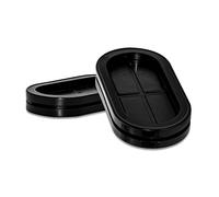 YHNNH, 10PCS Black Double-Sided Oval Rubber Grommets Rubber Plug for Holes Synthetic Rubber Grommets Cable Protection 38 x 85 mm,1-1/2" x 3-3/8"(20x 44)