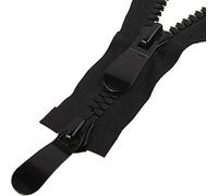 YHNNH, 15# Black Resin Double Open Zipper, 70 80 90 100 120 150cm Double-Headed Zippers, Large Lengthened Models Down, 1pcs(95CM)