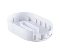 YHNNH 1pc Refrigerator Rotation Storage Rack， Kitchen Drinks Seasoning Storage Shelf Refrigerator Rotating Tray Kitchens Accessorie(White)