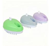 YHNNH 3-Pack Pet Shampoo Massage Brush - Wet and Dry Dual-Use, with Shower Gel Dispenser, Essential for Pet Grooming and Massage
