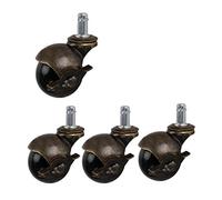 YHNNH, 4pcs,Caster Vintage Galvanized Bracket Swivel Castor Wheels Office Chair Wheel Replacement Wheels Sofa Cabinet Coffee Table