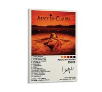 YHNNH Alice in Chains DirtMinimalist Wall Art Creates A Calming Atmosphere in Any Room of Your Home Fresh Decor for Living Room Bathroom Or Office 08x12inch(20x30cm) Frame-style