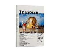 YHNNH Astroworld by Travis ScottRetro Wall Art Poster Classic Style Posters Perfect Fashioned Decor for Library Bar Or Home Theater24x36inch(60x90cm) Frame-style