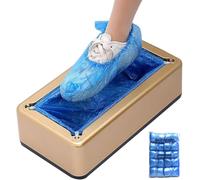 YHNNH Automatic Shoe Dispenser, Shoe Cover Dispenser Machine with 100 Shoe Covers, For Family Gatherings Holiday Celebration, Laboratory Hospital Museum, Silver