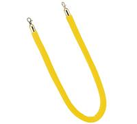 YHNNH, Barrier Ropes with Stainless Steel Hooks, Twisted Stanchion Rope Crowd Control Ropes Carpet Barrier, for Restaurants/Hotels/(Yellow,1.5M/59Inch/5Ft)