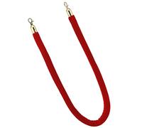 YHNNH, Barrier Ropes with Stainless Steel Hooks, Twisted Stanchion Rope Crowd Control Ropes Carpet Barrier, for Restaurants/Hotels/(Red,1M/39Inch/3.3Ft)