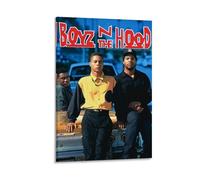 YHNNH Boyz N The HoodRetro Wall Art Poster Classic Style Posters Perfect Fashioned Decor for Library Bar Or Home Theater08x12inch(20x30cm) Frame-style