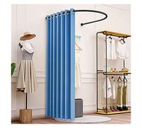 YHNNH, Changing Room, It Can Move Portable Display Stand Privacy Tent Clothing Store Fitting Room U-shaped Rod(Blue,100x95cm)