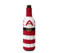 YHNNH Christmas Wine Bottle Cover Festive Letter Pattern Bags for Wine Bottles (A)