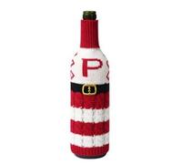 YHNNH Christmas Wine Bottle Cover Festive Letter Pattern Bags for Wine Bottles (P)