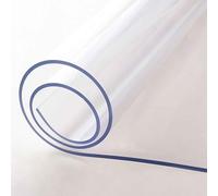 YHNNH Clear Plastic 100% Waterproof Tablecloth - Vinyl PVC Rectangle Table Cloth Protector Oil Spill Proof Wipe Clean Table Cover for Dining/Bar/Coffee/Vanity Table(60x150cm/23.6x59.1in)