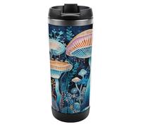 YHNNH Coffee Travel Mug Leakproof,Abstract Botanical Paintingprinted 380ML Stainless Steel Insulated Travel Cups Tumbler for Hot Cold Drinks with Lid