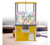 YHNNH, Commercial Vintage Candy Gumball Machine for 1.77-1.97in Gadgets for Game Stores and Retail Stores Vintage Style,Red(Yellow)