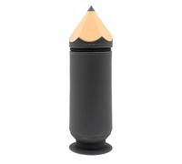YHNNH Cylinder Pencil Case - Large Capacity Waterproof Pencil Holder, Unique Pencil-Shaped Design with Zipper Closure for School, Office & Travel (6 Colors) (Grey)