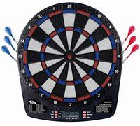 YHNNH darts board set， Children Electronic Soft Tip Dart Board, Dartboard Game Set, Target with LCD Scoring Screen, 6 Darts