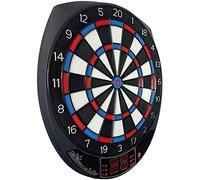 YHNNH darts board set， Electronic Dartboard, Soft Tip Set LED Display Scoreboard, 6 Darts 24 Tips for 8 Players, Battery Supply