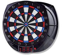 YHNNH darts board set， Set 27 Games and 243 Variations & 4 LED display with 6 Darts and Cabinet to Storage Multi-Game Option