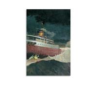 YHNNH Edmund FitzgeraldRetro Wall Art Poster Classic Style Posters Perfect Fashioned Decor for Library Bar Or Home Theater08x12inch(20x30cm) Unframe-style