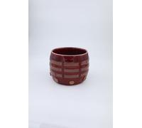 YHNNH Exquisite Ancient Chinese Bagua Cup Handmade Ceramic Product Oriental Classical Tea Ware (Red)