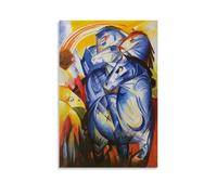 YHNNH Franz Marc The Large Blue HorsesMinimalist Wall Art Creates A Calming Atmosphere in Any Room of Your Home Fresh Decor for Living Room Bathroom Or Office 12x18inch(30x45cm) Unframe-style