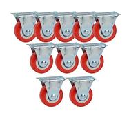 YHNNH, Furniture Caster Directional Replacement Wheels Equipment Small Mini Wheels Castors Set 10 for Trolley Workbench(1inch)