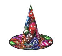 YHNNH Games Dice Set Halloween Witcher Hat, Halloween Witcher Party Costume Accessories