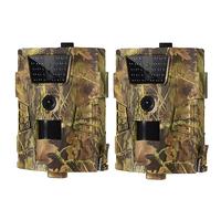 YHNNH garden camera， Wildlife Camera Trail Hunting Night Vision Photo Traps Wildcamera Wild Surveillance Scouting Cameras(2PCS HT001B)