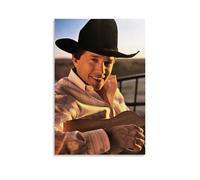 YHNNH George StraitRetro Wall Art Poster Classic Style Posters Perfect Fashioned Decor for Library Bar Or Home Theater12x18inch(30x45cm) Unframe-style