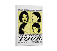 YHNNH Gracie Abrams The Secret of UsRetro Wall Art Poster Classic Style Posters Perfect Fashioned Decor for Library Bar Or Home Theater08x12inch(20x30cm) Frame-style