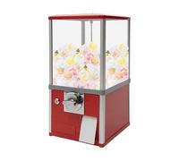 YHNNH, Gumball Dispenser,PS Bouncy Balls Dispenser for Girls Boys Home Gaming Stores Christmas Kiddie Party,Red(Red)