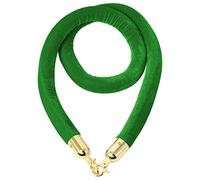 YHNNH, Industrial Stanchion Rope Cotton Core, Hanging Safey Barrier Rope for Red Carpet Party Crowd Control,(Green,Length 1.2M/4Ft/47In)
