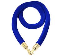 YHNNH, Industrial Stanchion Rope Cotton Core, Hanging Safey Barrier Rope for Red Carpet Party Crowd Control,(Blue,Length 2.5M/8.2Ft/98.4In)