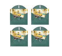YHNNH Island Of Cuba Pearl Photo Paper Greeting Card With Envelope ,Blank Inside Thank You Card For Christmas, Birthday, Wedding
