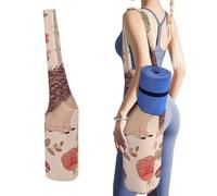 YHNNH Lovely Hedgehog Yoga Mat Bag Yoga Backpack Multi Pocket Exercise Yoga Mat Carrier Multi-Functional Storage Bag for Pilates Beach Travel And Everyday Use