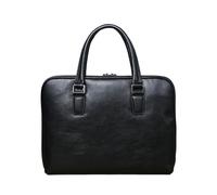 YHNNH messenger bag, Vintage Men's Briefcase Cowhide Casual Handbag Leather Business Shoulder Messenger Bag Brown 14 Inch Laptop