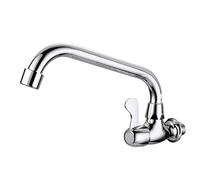 YHNNH, Modern Kitchen Sink Swivel Spout Cold Water Faucet Single Handle Brass
