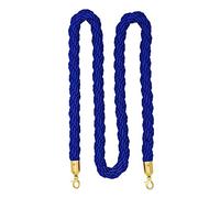 YHNNH, Multi-Color Optional Stanchion Hemp Rope, Long Twisted Rope Barrier for Queue Divider, Crowd Control of Restaurants/Theater/Dressing Rooms/(Blue,Length 2M/6.6Ft/79In)
