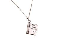 YHNNH My Little Star Necklace for Daughter Son Baby Adjustable Stainless Steel Pendant - Gift for Christening, Birthday (Silvery-Girl)