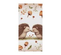 YHNNH Nature Lovely Hedgehog Lovers Doorway Curtain, Room Darkening Thermal Insulated Blackout Curtains,Door Curtains, Tapestry Entrance for Restaurant Kitchen