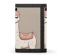 YHNNH No Drama Llama Trifold Wallet Polyester Casual Wallets Portable Stylish Coin Purse for Men And Women
