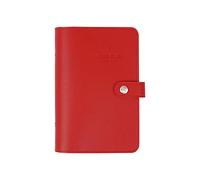 YHNNH, Notebook Macaron Cute Spiral Notebooks Stationery Fine Office School Personal Agenda Organizer Binder Diary Weekly Planner Gift(Red,105 * 145mm)