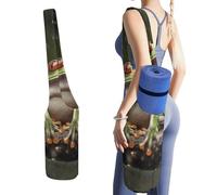 YHNNH Peace Tree Frog Yoga Mat Bag Yoga Backpack Multi Pocket Exercise Yoga Mat Carrier Multi-Functional Storage Bag for Pilates Beach Travel And Everyday Use