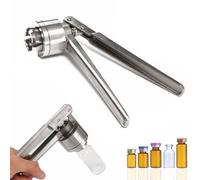 YHNNH, Perfume Capping Tool Manual Vial Crimper - Aluminum Plastic, Stainless Steel - Flip Off Vial Crimper, Held Medical Capping Machine, Bottle Cap Crimping Tool(15mm)