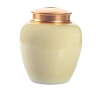 YHNNH pet memorial urn, Ceramic Pet Urn Cat Dog Memorial Cremation Burial Funeral for Ashes Storage Caskets, Urns And Stones for Dogs(Brown)